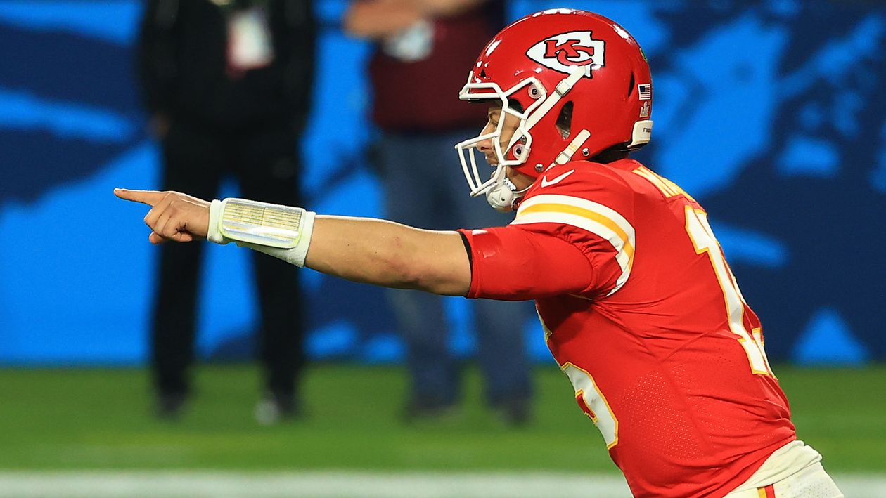 Patrick Mahomes in action for Kansas City Chiefs