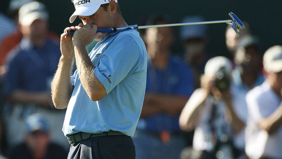 Lee Westwood after missing a putt for birdie at the final hole in 2008