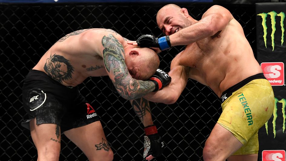 Glover Teixeira of Brazil defeated Anthony Smith in Florida