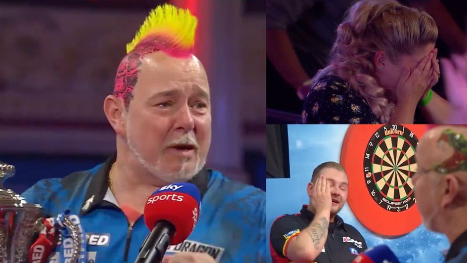 Peter Wright couldn't hold back the tears after winning the World Matchplay