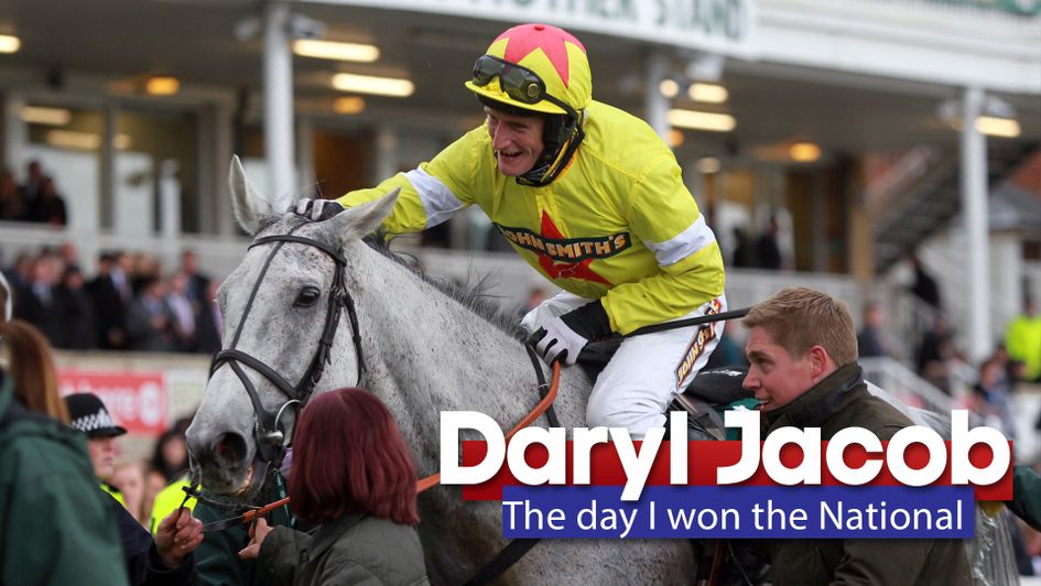 Daryl Jacob after winning the Grand National on Neptune Collonges in 2012