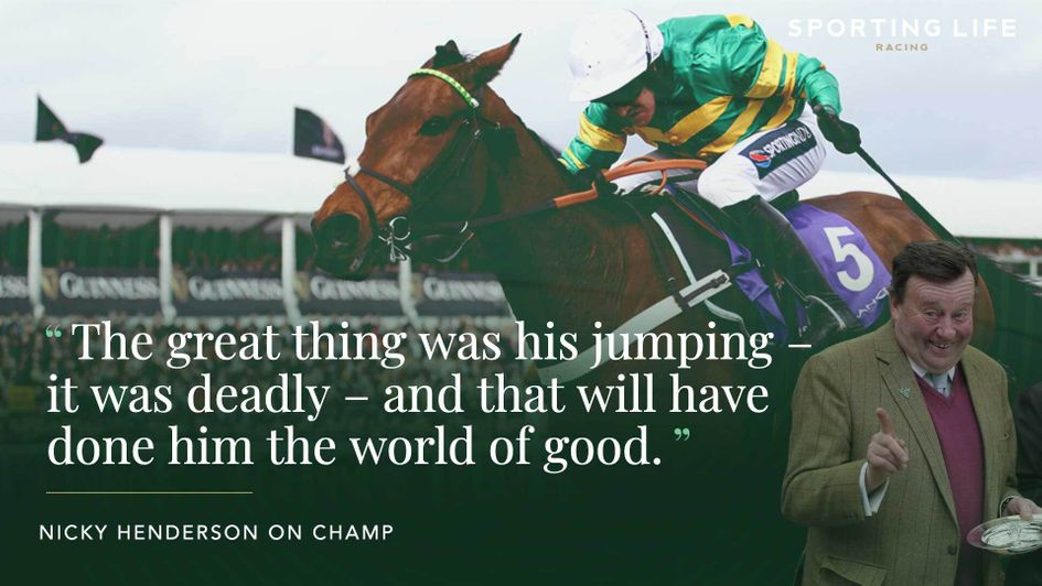 Nicky Henderson was delighted with Champ