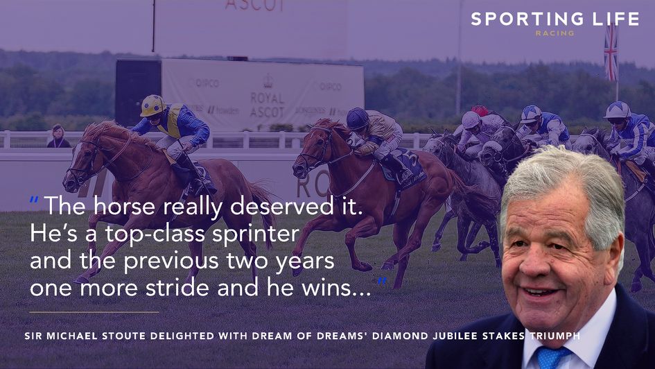 Sir Michael Stoute on Dream Of Dreams