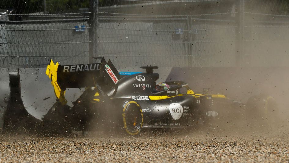 Daniel Ricciardo escaped unscathed on Friday