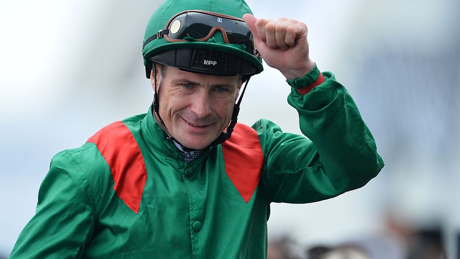 Pat Smullen after riding Harzand to victory in the Derby