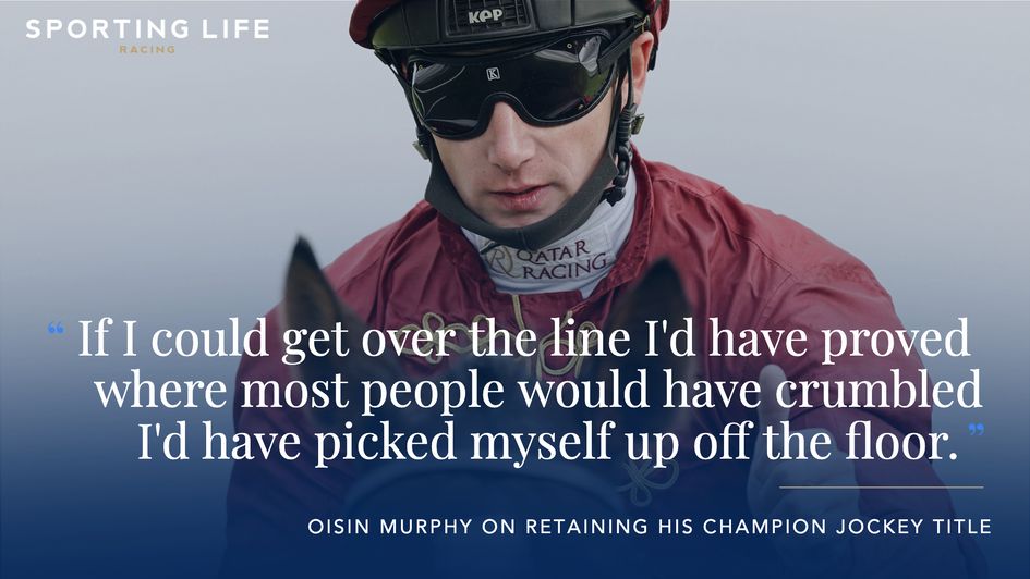 Oisin Murphy secured back-to-back champion jockey titles in 2020