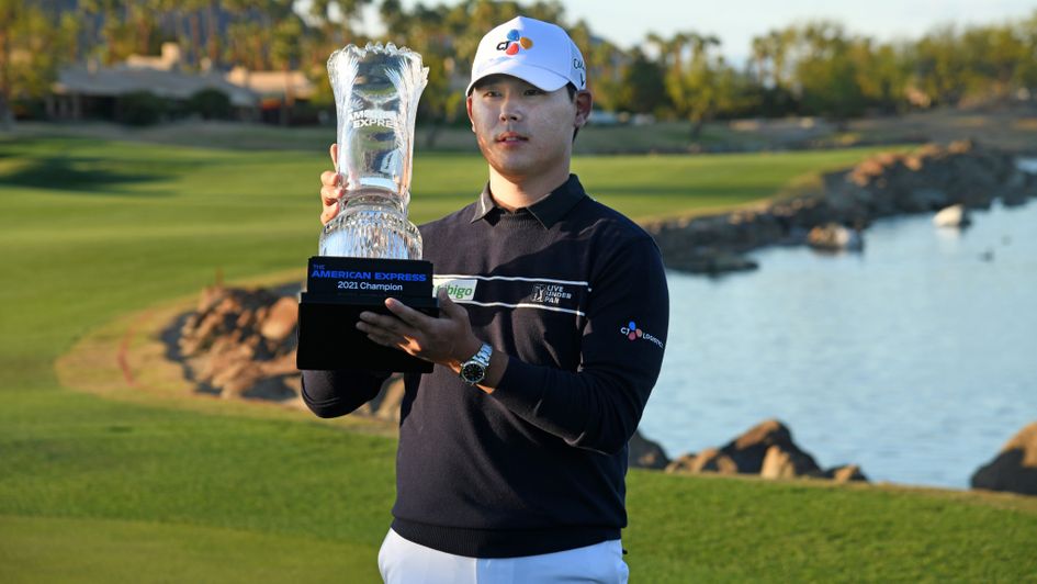 Si-Woo Kim after victory at the American Express