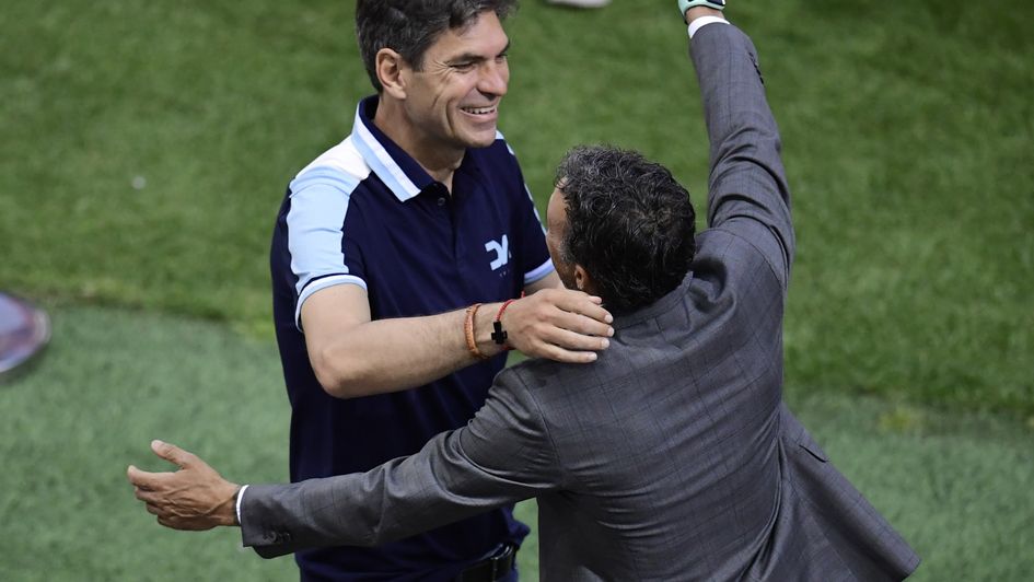 Mauricio Pellegrino (left) is the new man in charge at St Mary's