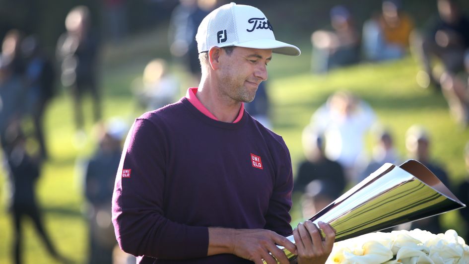 Adam Scott: Australian golfer holds the Genesis Invitational trophy