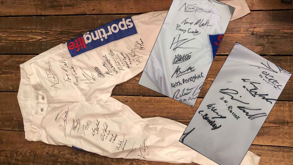 Find out how you could win these signed pair of jockey breeches
