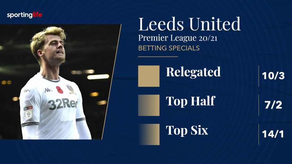 The latest Premier League 20/21 odds specials for Leeds after promotion