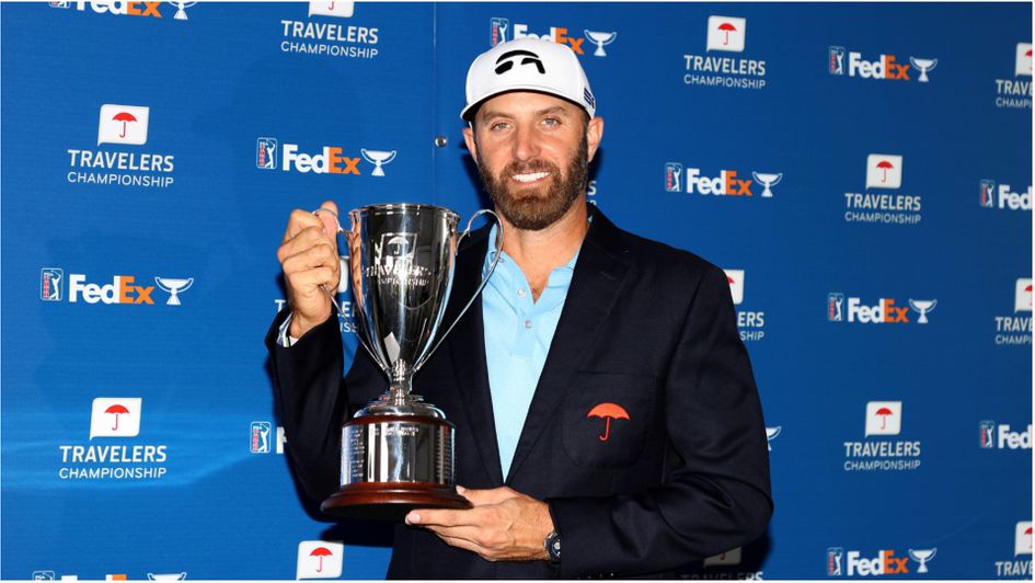 Dustin Johnson wins the Travelers Championship on the PGA Tour