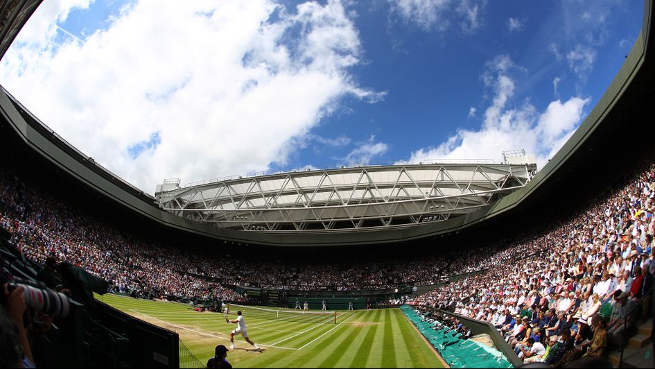 A view of Wimbledon's Centre Court