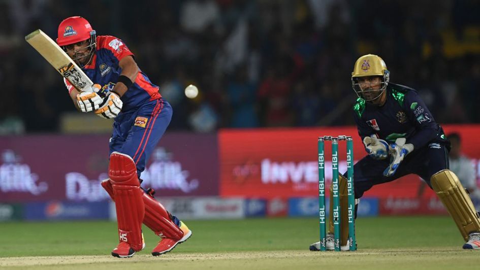 Babar Azam in action in the Pakistan Super League