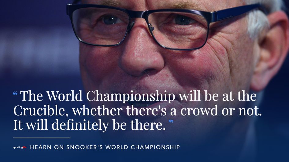 Barry Hearn promises that the World Championship will be played in Sheffield