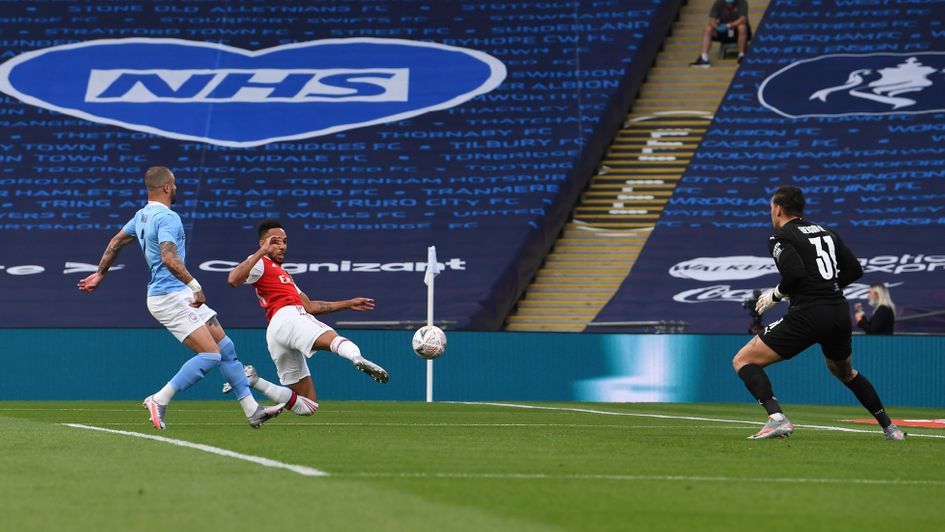 Pierre-Emerick Aubameyang: Arsenal forward scores against Man City in the FA Cup semi-final