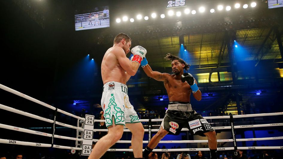Demetrius Andrade (right) in action