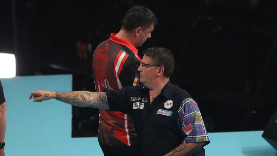 Gary Anderson v Mensur Suljovic in the 2018 World Matchplay final