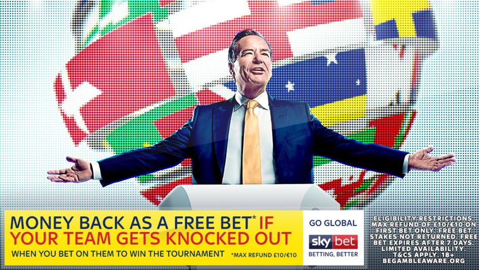 Sky Bet's World Cup offer: Money back as free bet if your team goes out