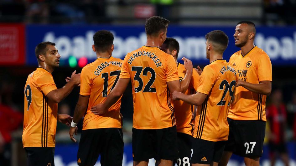 Wolves celebrate victory in the Europa League