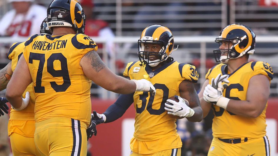 Todd Gurley and the LA Rams in action in the NFL