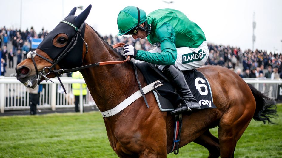 Winning on L'Ami Serge at Aintree in 2018