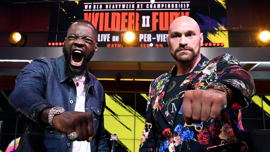 Tyson Fury, right, believes his rematch with Deontay Wilder is the biggest fight in boxing in 50 years