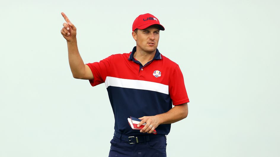 Jordan Spieth in action for the USA