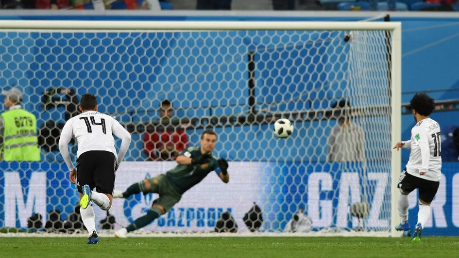 Mo Salah scores against Russia
