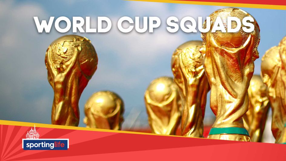 Check out all the squad lists at the World Cup in Russia