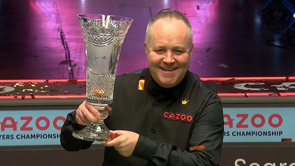 John Higgins with the Players Championship trophy