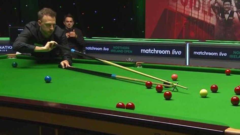 Judd Trump against Ronnie O'Sullivan in the Northern Ireland Open final