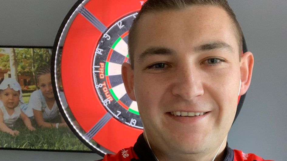 Nathan Aspinall won his PDC Home Tour group (Picture: Nathan Aspinall's Twitter page)