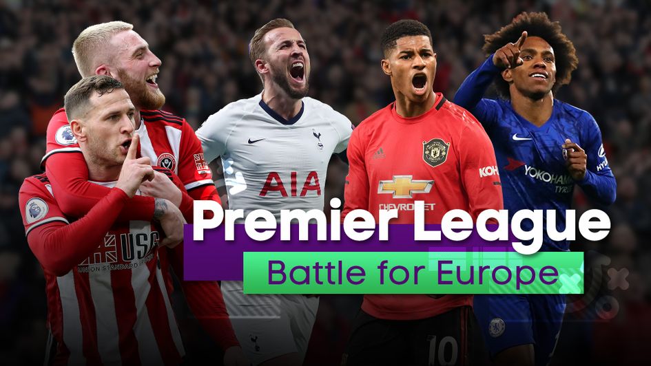 We look at who will win a place in Europe from the remainder of the Premier League