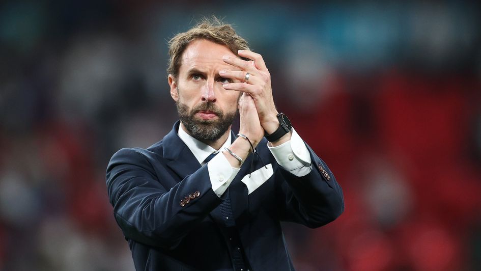 Gareth Southgate applauds the fans after the Euro 2020 final