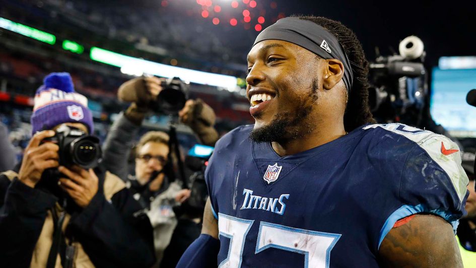 Derrick Henry of the Tennessee Titans after a game
