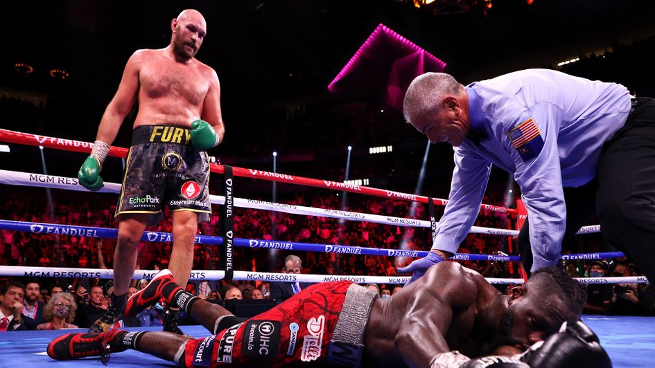 Tyson Fury knocked Deontay Wilder down four times in total