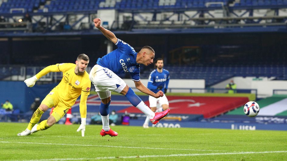 Richarlison scores what proved to be the winning goal