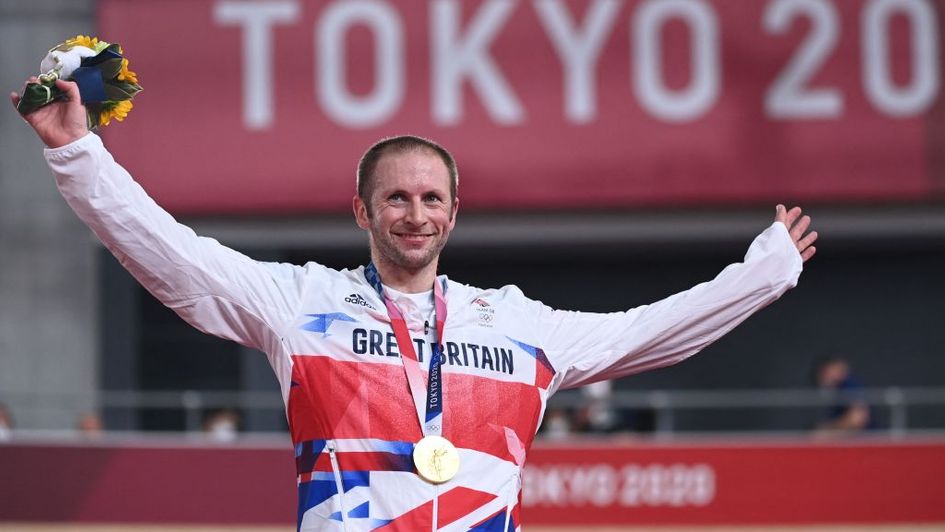 Jason Kenny with his seventh Olympic gold medal