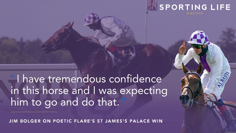 Jim Bolger has confidence in Poetic Flare