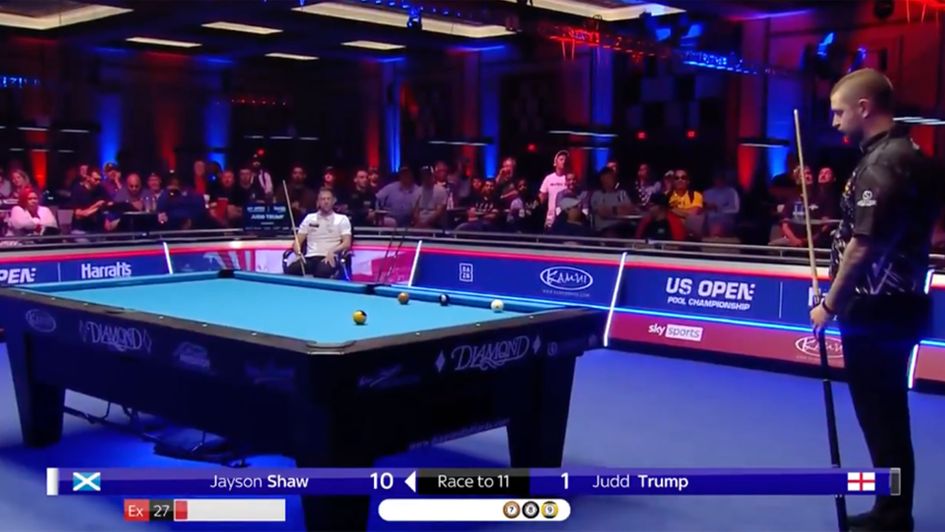 Judd Trump was thrashed at the US Open pool event
