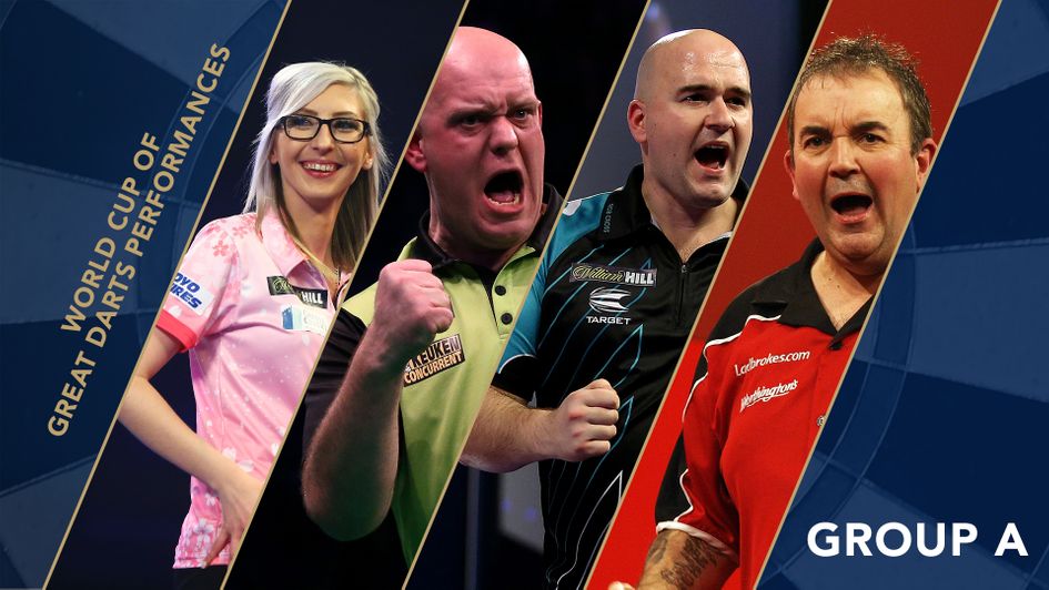 Group A of the World Cup of Darts Performances features these darting superstars