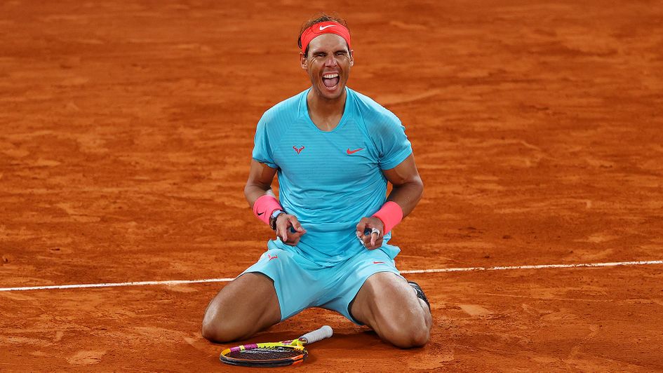 Rafael Nadal celebrates in Paris again