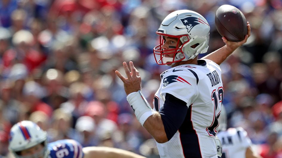 Tom Brady in action against the Bills