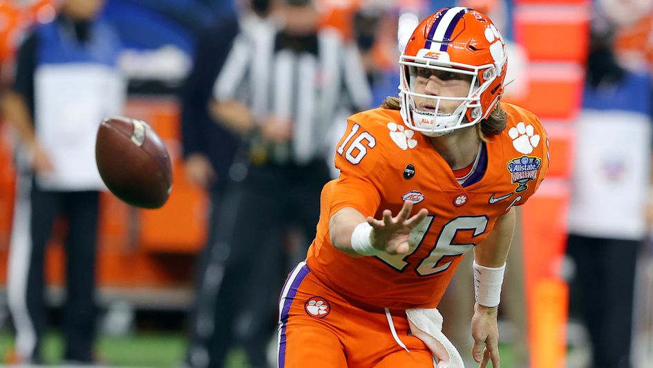 Trevor Lawrence in action for the Clemson Tigers