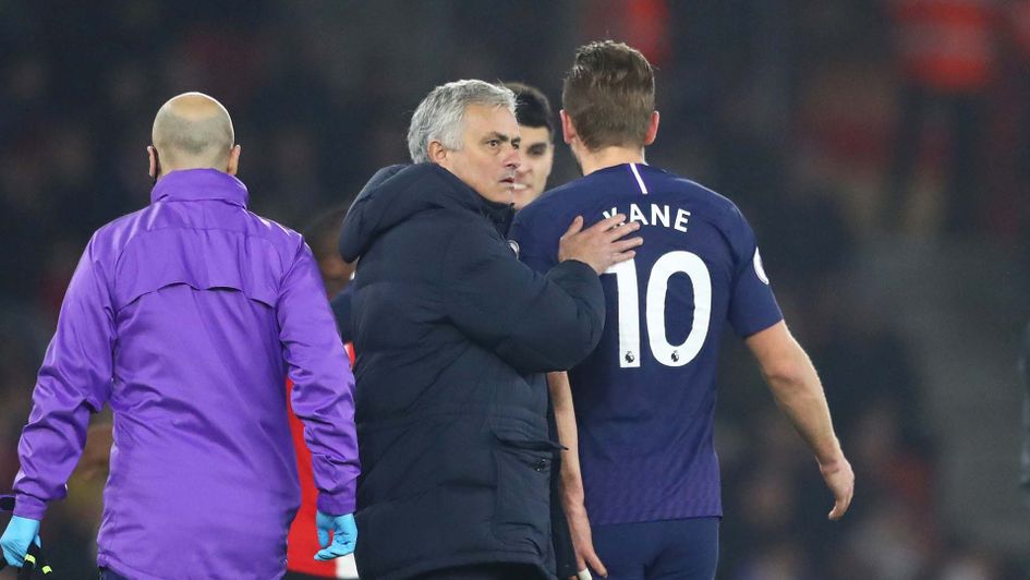 Harry Kane injured for Tottenham at Southampton